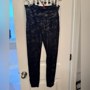 Spanx camo leather like leggings